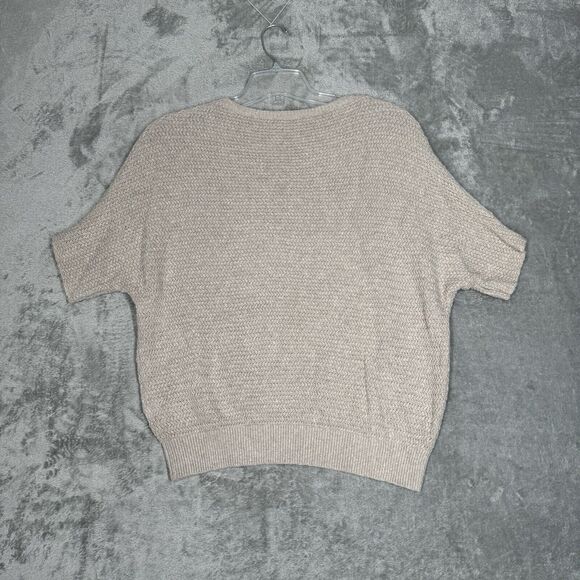 The Reset R Label Sweater Womens Large Beige Dolman Casual Neutral Minimalist - Picture 3 of 8